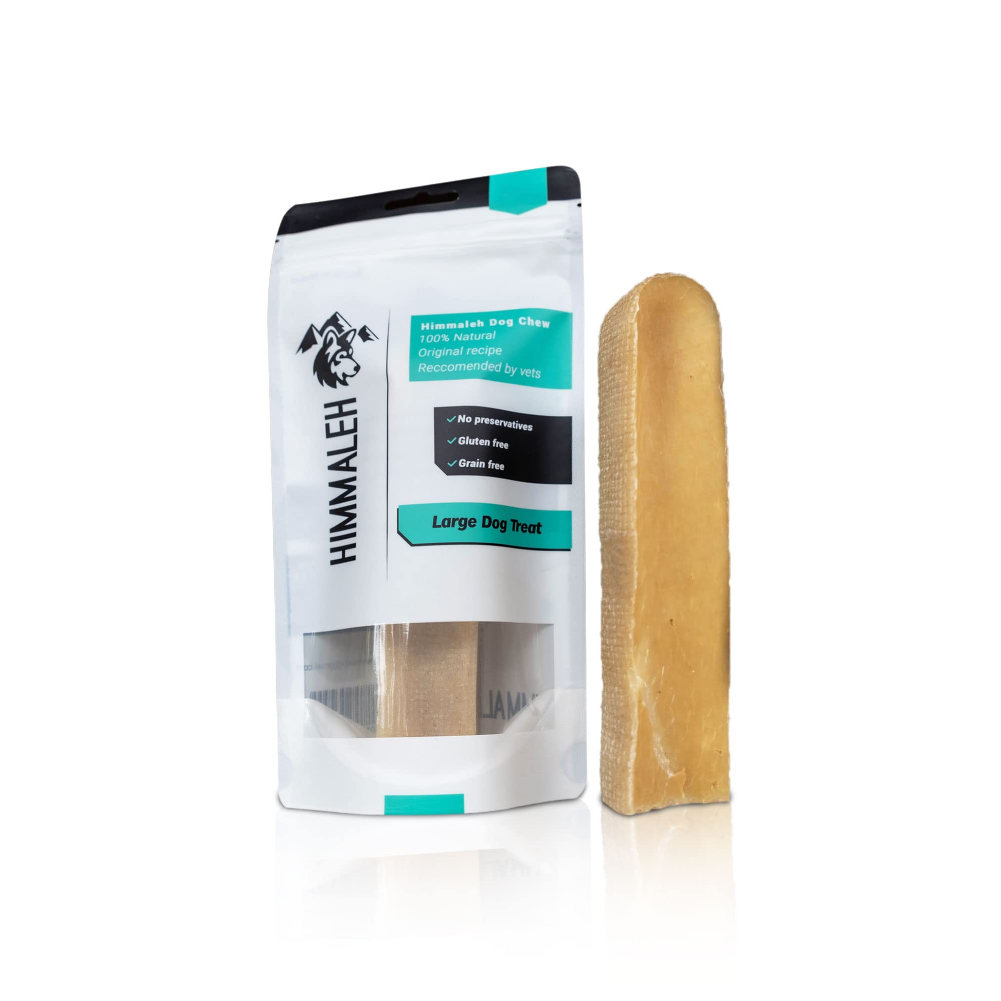 Himmaleh Yak Chews for Dogs - Yak chews for dogs Large (pack of 1) - Protein Rich Dog Chews Long Lasting Natural - yak milk dog chew - Toothsome Yak Bars for Dogs - Himalayan dog chews - Yak Snack
