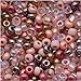 Czech Seed Beads 6/0 'Victorian Rose' Pink Mauve Mix (1 Ounce)