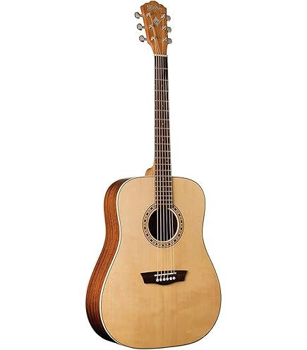 Amazon.com: Washburn Harvest WD7SCE-A Dreadnought Cutaway Acoustic