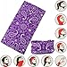 VANCROWN Headwear Head Wrap Sport Headband Sweatband 220 Patterns Magic Scarf 12PCS & 6PCS 12 in 1 By (6PCS.Paisley 2)