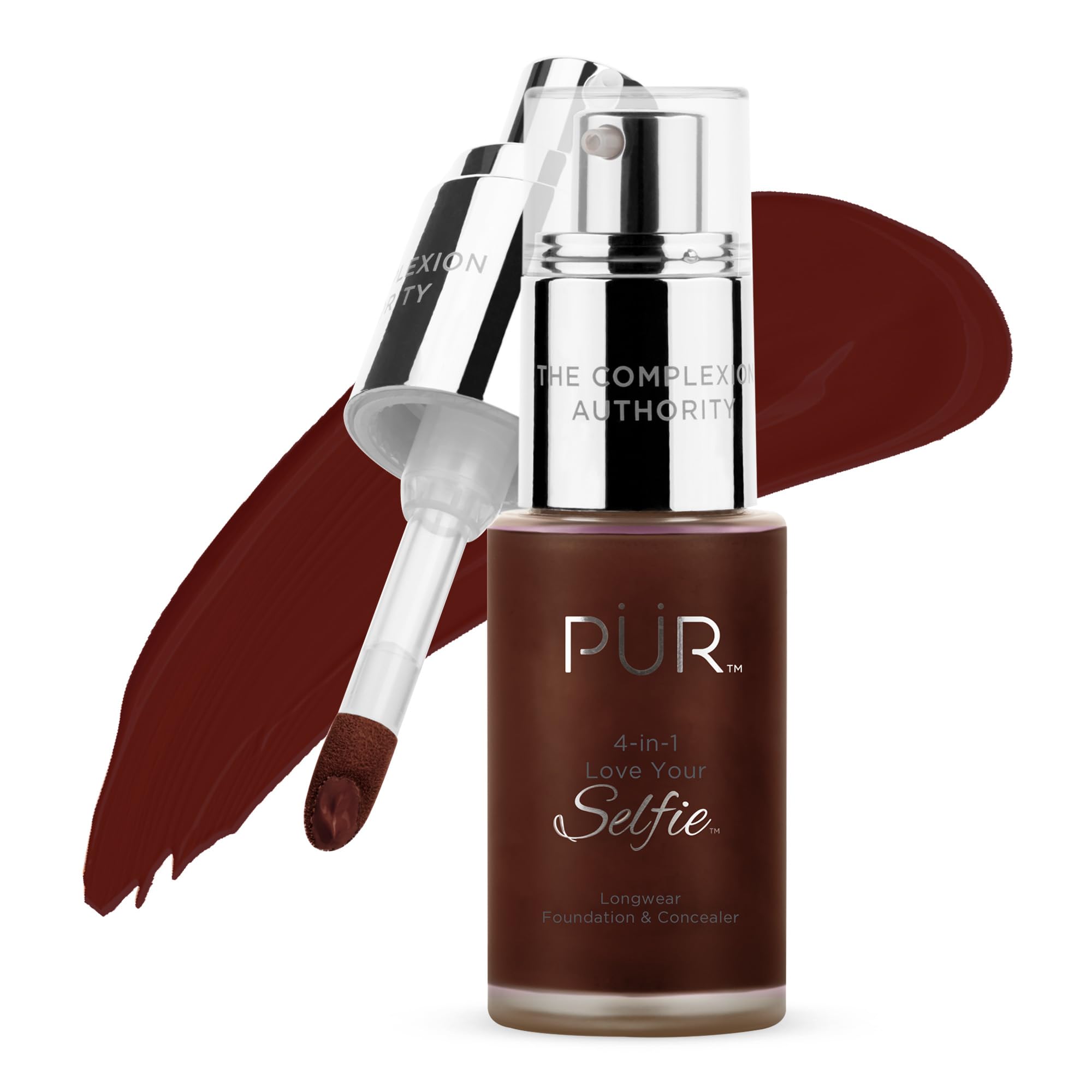 ‎Pür 4 in 1 Love Your Selfie Longwear Foundation & Concealer - Dpp6 Medium to Full Coverage Vegan Friendly Make Up Shades - 30ml