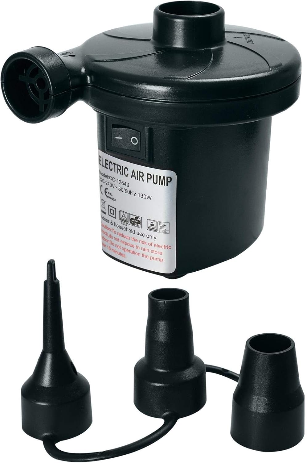 Betten 240V MAINS ELECTRIC AIR INFLATOR AIRBED CAMPING PUMP/DEFLATOR