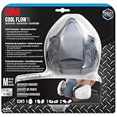 3M™ Advanced Comfort Reusable Respirator 7512P1-DC, OV/P95, Mdm, 1-Fcpc, 1-pr of 6001 Crtdgs, 2-prs 5P71 Fltrs, 1-pr 501 Rtnrs