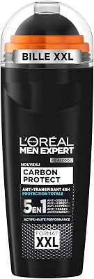 L'Oréal Paris Men Expert – Carbon Protect Ice Fresh XXL – Deospray für Herren, gegen Fingerabdrücke, 100 ml, XXL-Format