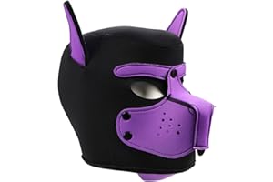 Creative gothic dog head mask, alternative role play headgear for men and women party rave night