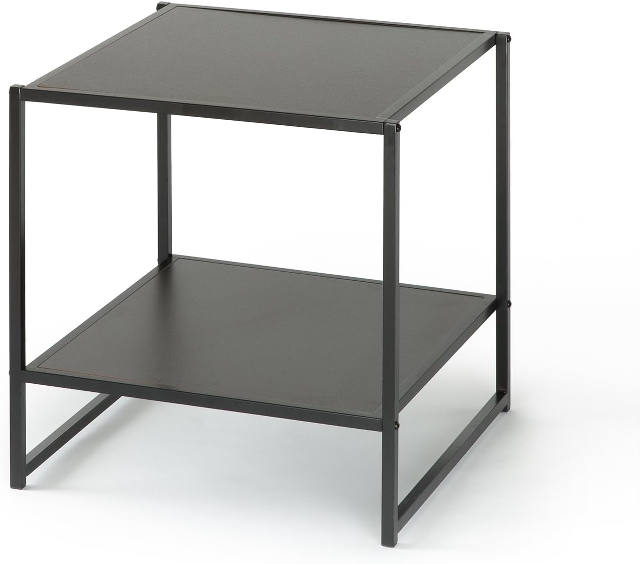 Zinus Dane Modern Studio Collection 20 Inch Square Side / End Table / Night Stand / Coffee Table, Espresso: Furniture & Decor