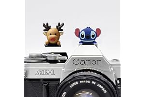 ZOSTLAND Cute Slr Camera Hot Shoe Boot Cover Cap,Attractive Animals Hot Shoe Protector,Compatible with Sony Fuji Canon Nikon Pentax Leical (Alien + Deer)