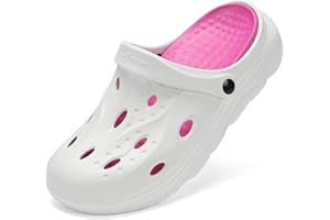 SCICNCN Womens Mens Arch Support Clogs Slip-on Garden Shoes Cushion Plantar Fasciitis Sandals Non-Slip Beach Slippers with Removable Insoles Outdoor Indoor