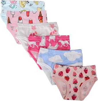Pack De 4 Calzoncillos Hipster Hello Kitty Para Niñas - 95% Algodón, 5% Elastano, Diseños En Rosa Y Morado
