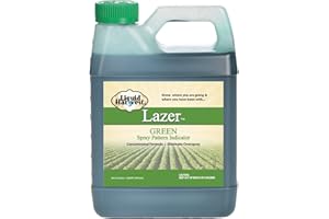 Liquid Harvest Lazer Green Concentrated Spray Pattern Indicator - 1 Quart (32 Ounces) - Perfect Weed Dye, Fertilizer Marking Dye, Turf and Herbicide Marker