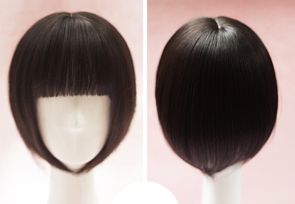 Amazon Com Bestlee 10 Short Straight Clip On Mono Hair Topper