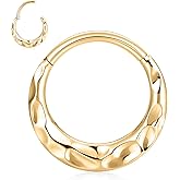 AROWRO Septum Jewelry 16G 316L Surgical Steel Septum Ring Nose Rings Hoops for Men Women Septum Piercing Jewelry Daith Earring Cartilage Tragus Rook Ear Lobe Piercing Jewerly