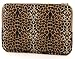 Kayond KY-03 Canvas Fabric 15.6 Inch Laptops Sleeve - Brown Leopard Print
