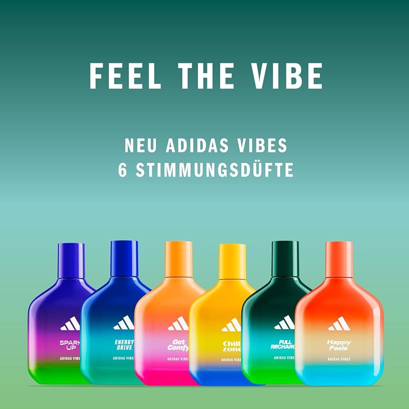 Vibes Full Recharge Eau de Parfum, langanhaltender, belebender Unisex-Duft mit würzig-frischen Noten und natürlichen ätherischen Ölen, 100ml