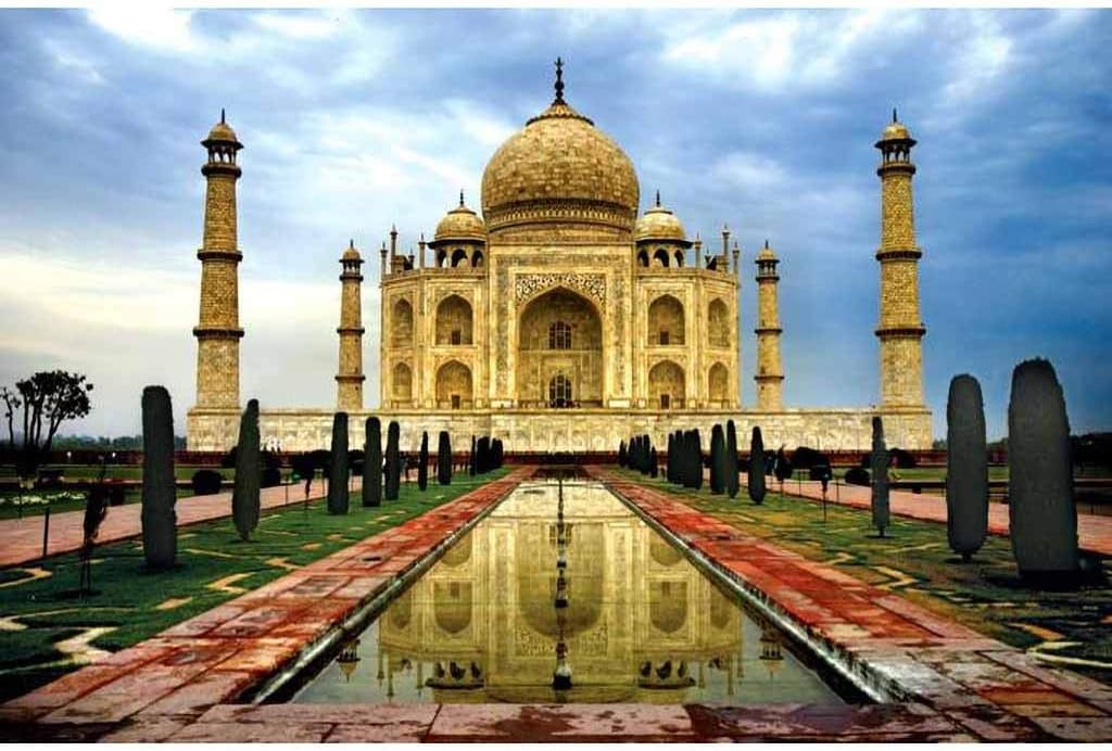 Mousmile Educational Toys Indian Taj Mahal Building Jigsaw Puzzles 1000 Piece for Adult Kids,Wooden Puzzles,Simple DIY Art Wall Decoration,World Geography and Culture (Taj Mahal)
