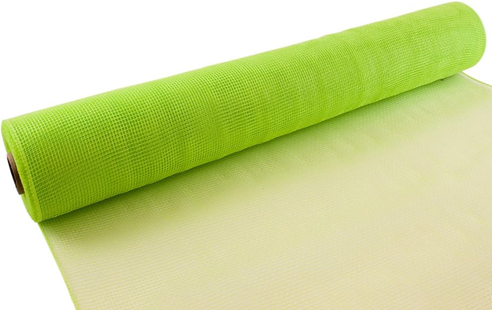 Eleganza Deco Mesh 53cm x 9.1m (10yds) Lime Green No.14, 8.5 x 8.5 x 53.5 cm