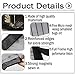 Magnetic Screen Door, Fiber Screen Heavy Duty mesh Door Screen and Full Frame Hook and Loop Fits Door Size up to 36x83 in, Fresh air in and Good Light Transmission (Gray)