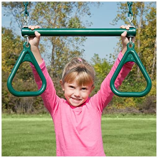 Swing-N-Slide WS 5103 Two Extreme Duty Green Swing Seats with a Heavy Duty Ring/Trapeze Combo Swing Swing Set Refresher… - Image 7