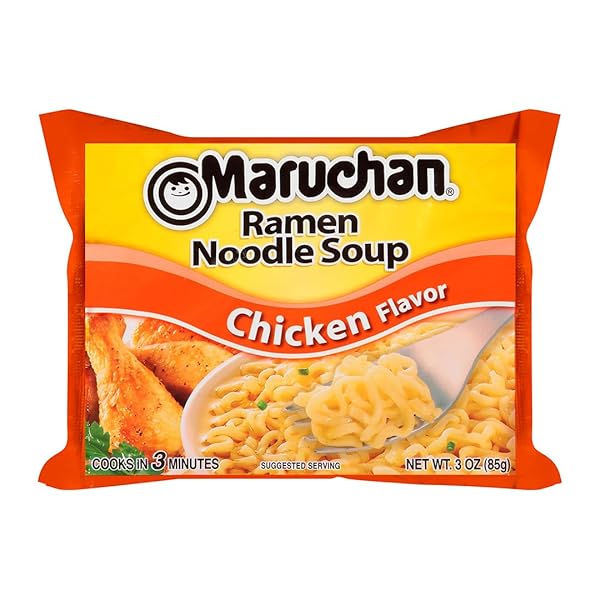 MARUCHAN, RAMEN NOODLE SOUP, CHICKEN FLAVOR, 3 OZ