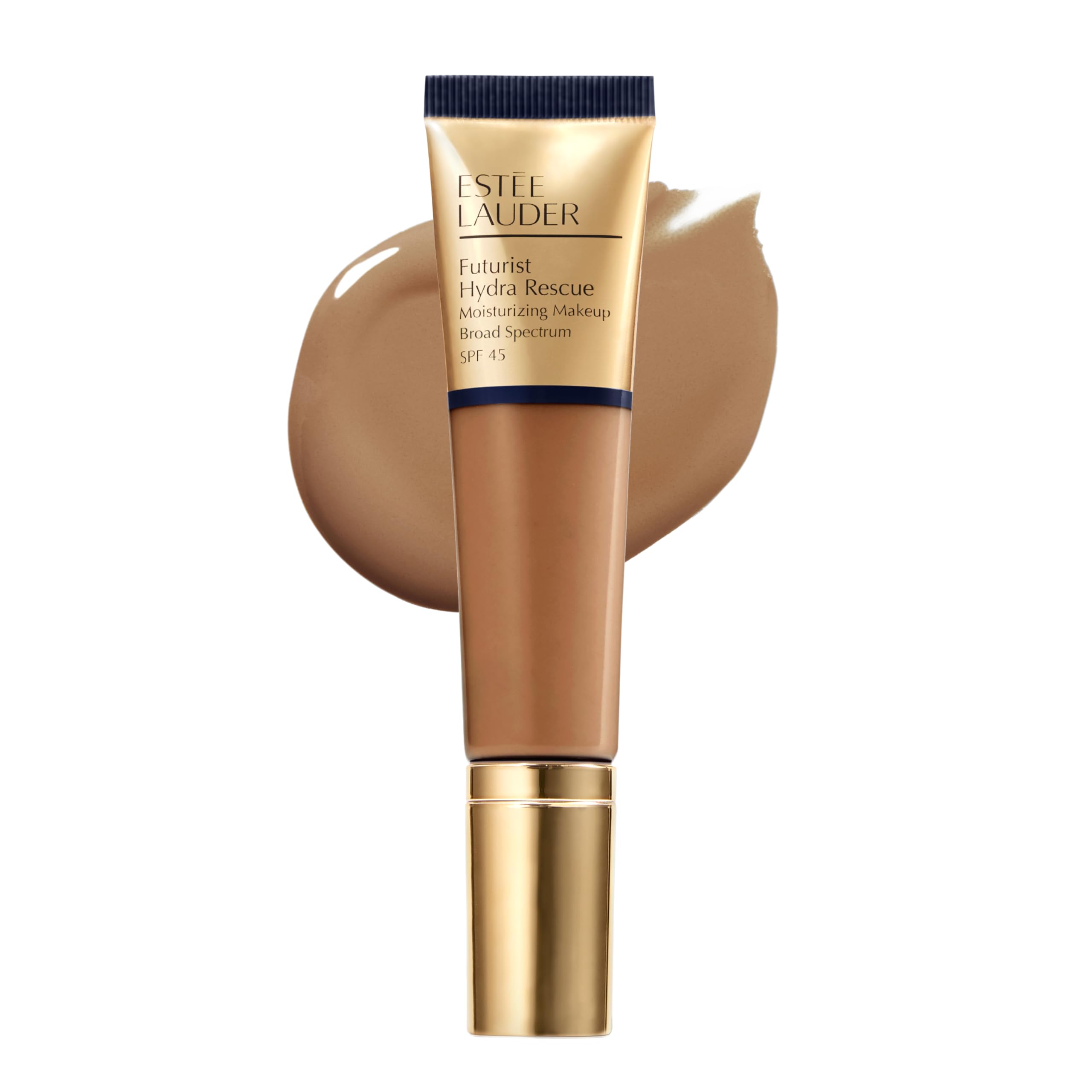 Estée Lauder Futurist Hydra Rescue Moisturizing Foundation Makeup SPF 45 for a 12-Hour Glow, 1.2 Fl Oz, 6N1 Mocha Image