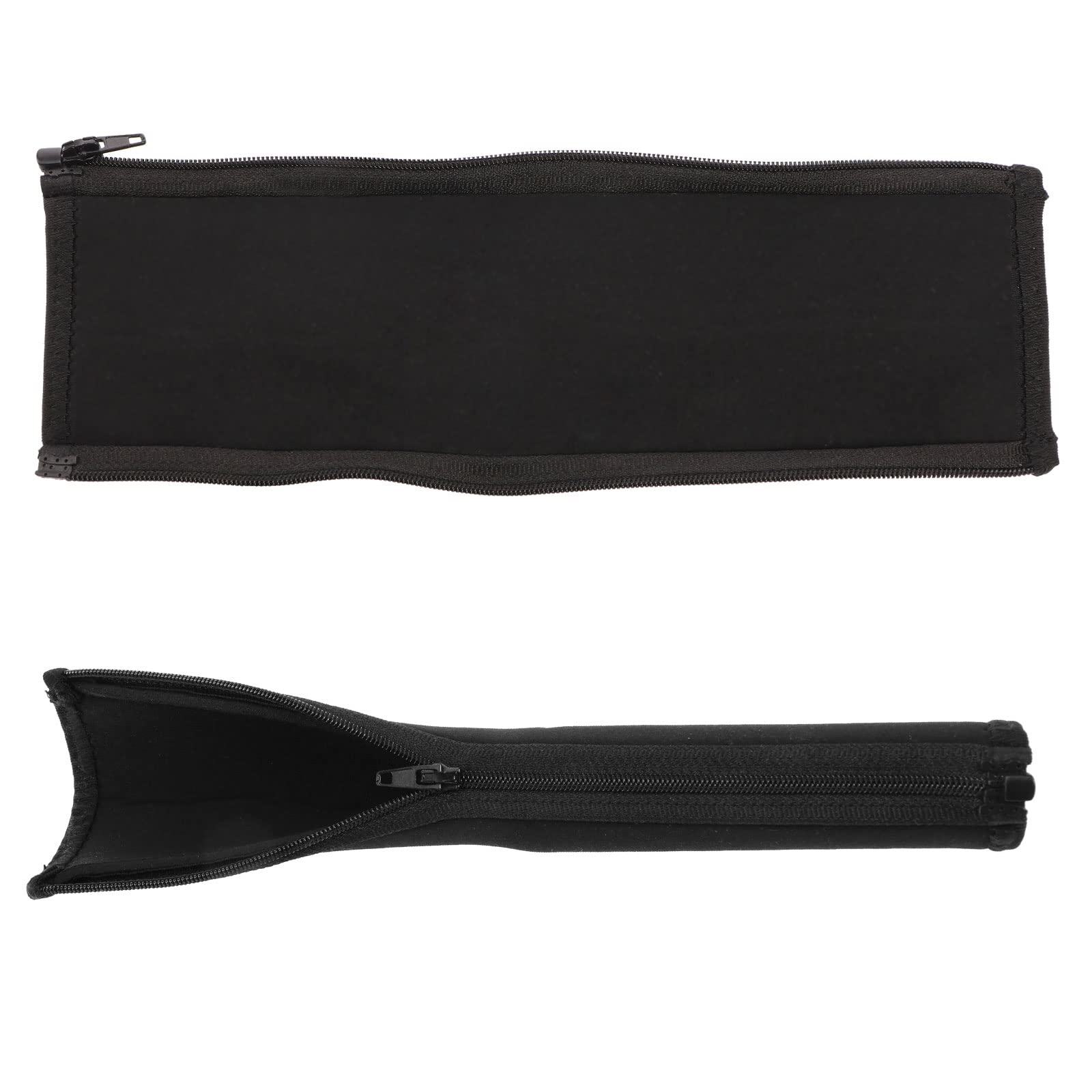 VGOL 2pcs Headphone Headband Cover Headband Cushion Protector with Zipper 24.5cm Compatible with Plantronic BackBeat PRO PRO+ PRO2 Black