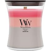 WoodWick Shoreline Trilogy Tri-Scented Candle, Crackling Wick, 9.7oz | Up to 60 Hour Burn Time, 3 Complimentary Fragrances, Home D&eacute;cor &amp; Gift Choice, Medium Hourglass Candle