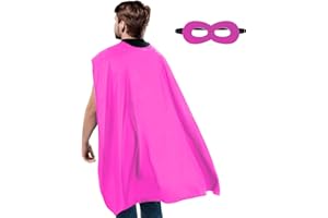 MAKLULU Adult Superhero Capes and Masks - Halloween Vampire Capes Party Dress Up Superhero Costume