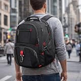 MATEIN 55L Extra Large Travel Laptop Backpack 18.4 inch Black Water Resistant view 7