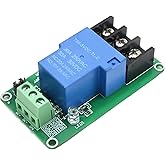 Saihisday One Way Trigger Relay Module, 5V 30A One Way Relay Module, High Power One Way High/Low Level Trigger Optocoupler Is