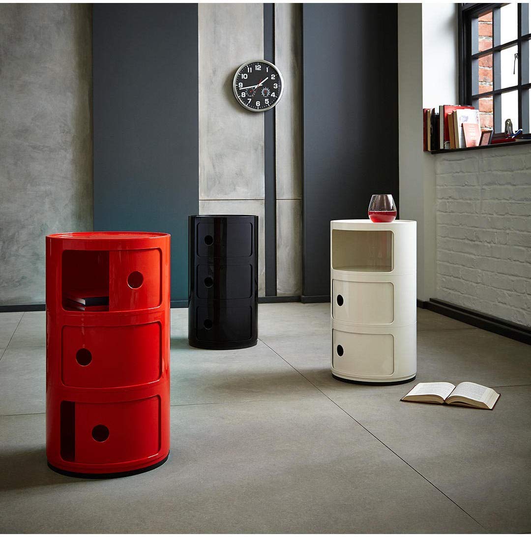 Kartell Componibili Schrank mit 3 Schubladen, für Badezimmer