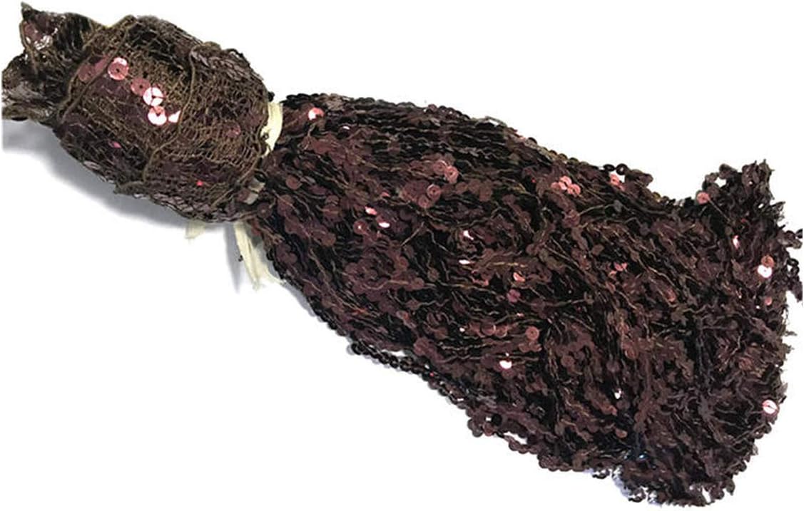 6 Yards Sequins Fringe Fringing 40Cm Long Tassel(Appox) Trimming Costume Crafts,3