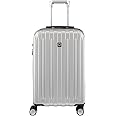 DELSEY PARIS Titanium Hardside Expandable Luggage with Spinner Wheels Carry-On Luggage, Silver, Carry-On 21 Inch