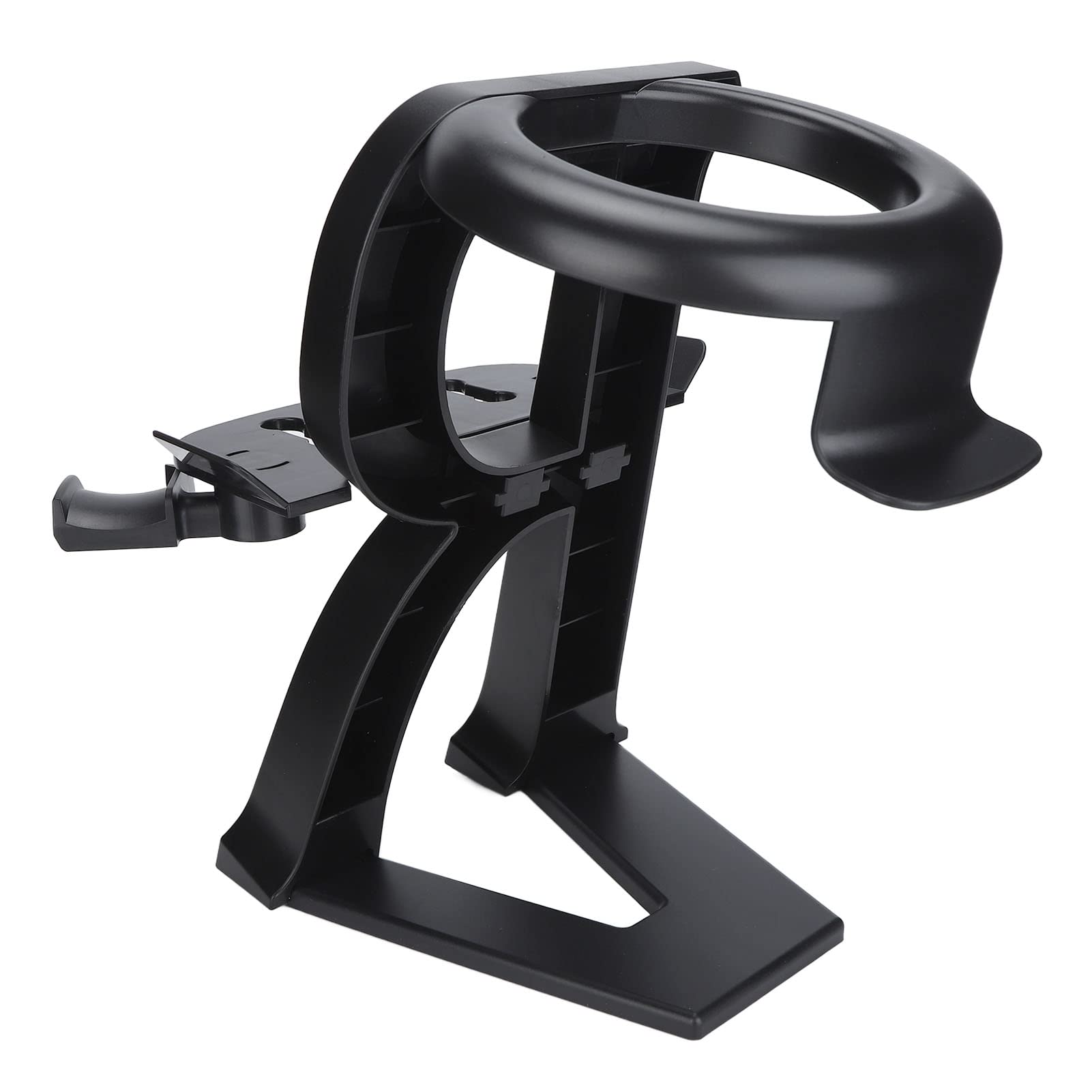 VR Glasses Stand, Universal VR Display and Controller Holder, VR Controller Mount Station Compatible with Go Rift Rift S Vive Valve Index Reverb G2(black)