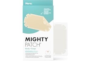 Hero Cosmetics Mighty Patch Body – The XXL Hydrocolloid Patch for Large Breakout Areas, Suitable for Sensitive Skin, 4 Count