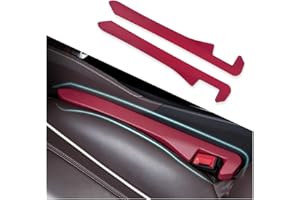 IHOTDER 2PCS Car Seat Gap Filler - Car Seat Gap Filler Organizer for Holding Phone,Key,Purse - Universal Car Gap Filler Fits CCar Truck SUV Car Interior Accessories (Burgundy/2PCS)…