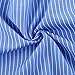 XWDA Women Off Shoulder Blouse Sexy Cotton Shirt Casual Blue White Stripe Tops