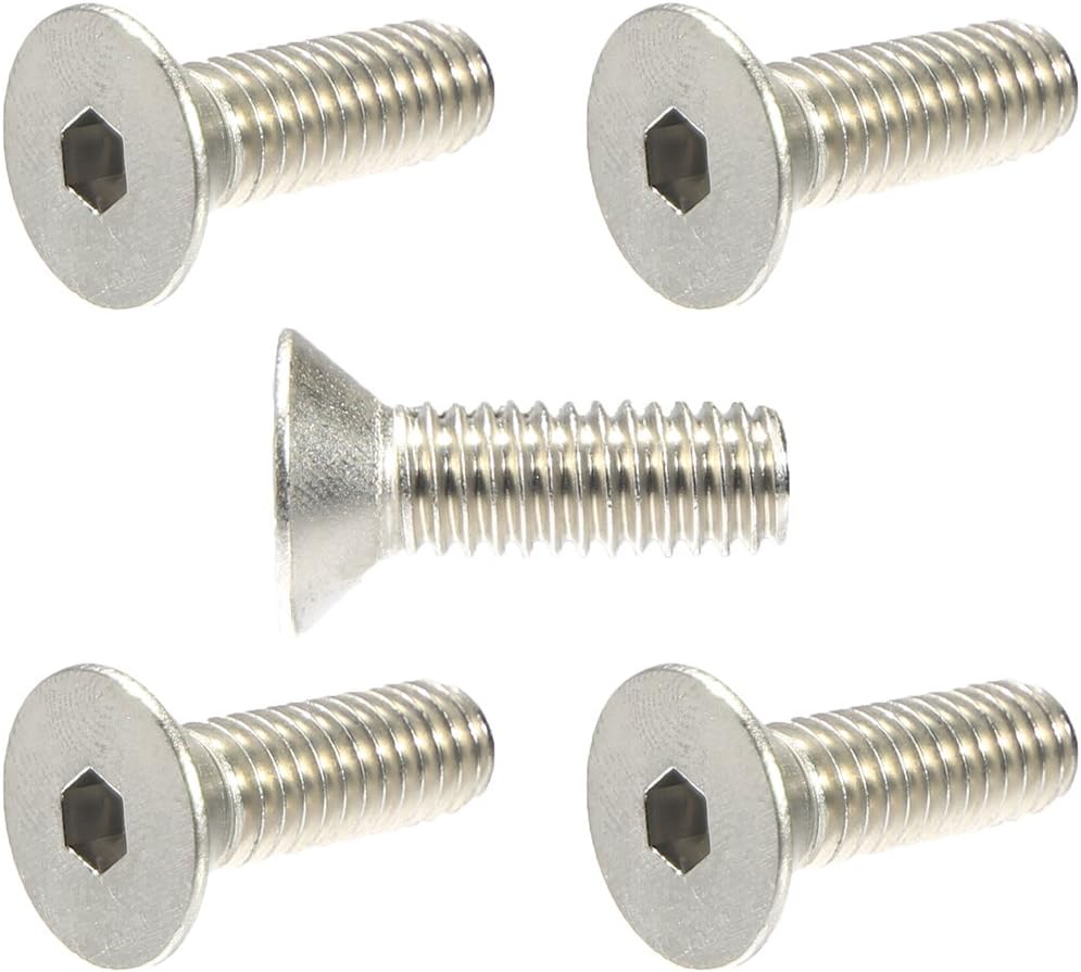3/8-16 x 1-1/2" Flat Head Socket Cap Screws 18-8 Stainless Steel, Quantity 10, Countersunk Head, Allen Hex Drive by Fastenere