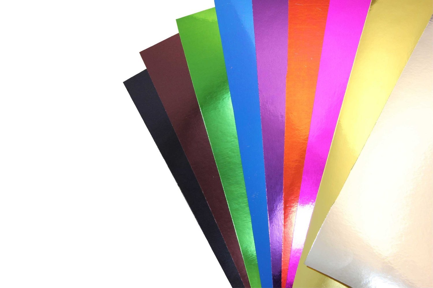 Clairefontaine 354596C - A pack of 10 sheets of metallic cardboard 50x35 cm 230g, assorted colours - Arts and Crafts - Creative - Fun - Children's Activity