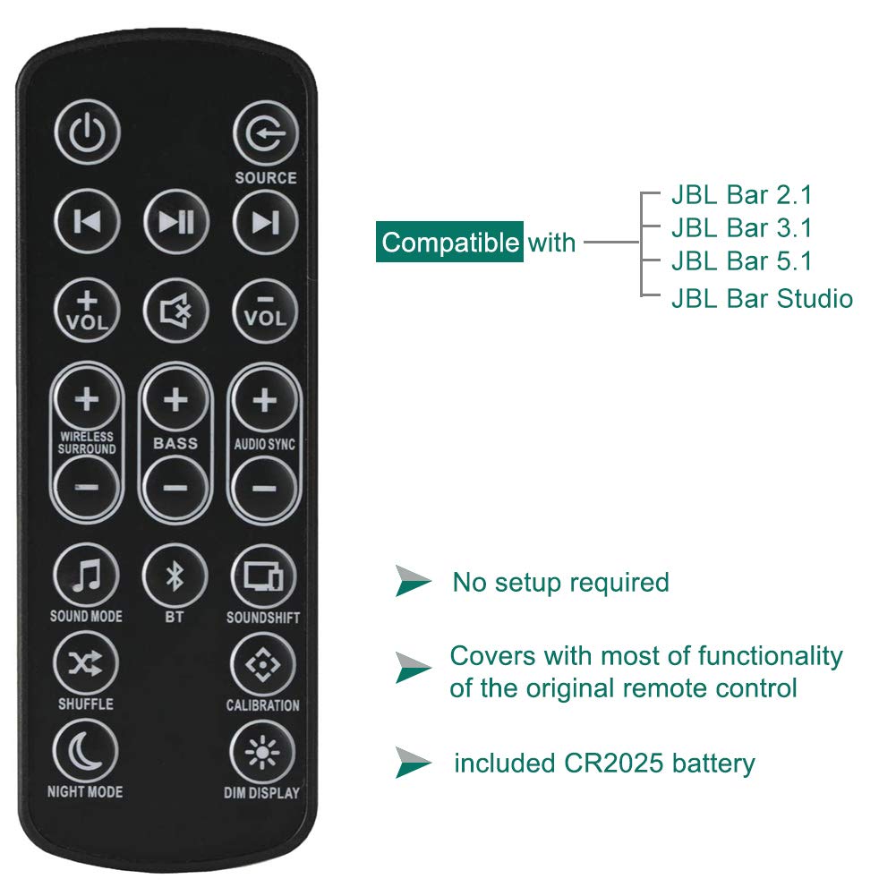 jbl bar 5.1 remote control