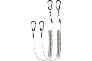 Booms Fishing T02 Fishing Pole Tether, Kayak Paddle Leash, Paddle Board Fishing Accessories, Heavy Duty Fishing Lanyard for Fishing Tools/Rods/Paddles