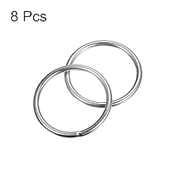 uxcell 304 Stainless Steel O Rings, 8pcs
