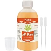 General Hydroponics pH Down Liquid, pH Control Liquid Decreases pH Levels | 250ml Premium Buffering for pH Stability,Suitable for All Hydroponics Feeding Systems, Both for Soil and Water