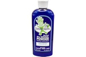 Squeaky Cheek Organic Talc-Free Unscented Dusting Powder (5oz) – Gentle, Nourishing, Fragrance-Free for Sensitive Skin