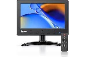 Eyoyo Mini Monitor 7 Inch Small HDMI Monitor 1024x600 LCD Screen Display HDMI AV VGA BNC USB Input for NVR CCTV Security Camera Computer PC Laptop DVD Player Raspbery Pi