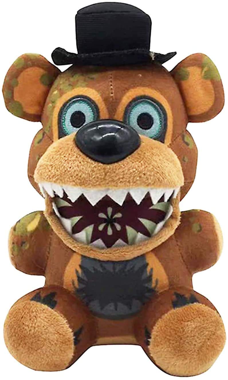 FNAF Plushies(7") - (Twisted Ones Freddy) - Five Nights Freddy's Plush - Freddy Plush - FNAF Plush- Gifts for FNAF Fans
