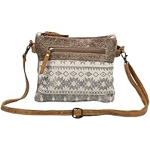 バッグ・カバンその他 ^MCLANEE^ Cowhide 446 Cozen Mini Cross Bag 446cosen Myra Bag Floral Upcycled Canvas & Cowhide Leather Small