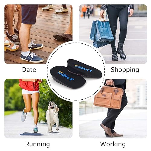 SQHT Height Increase Insoles Heel Lift Inserts for Leg Length