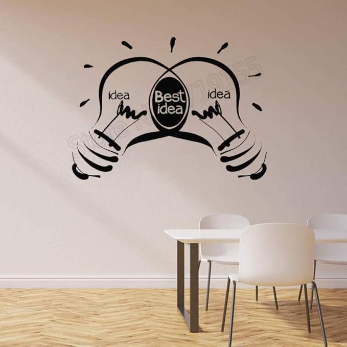 Ideas Creativas Para La Oficina Bombillas Pegatinas De Pared