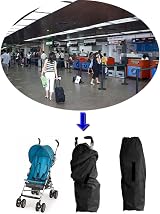 Yuccer Stroller Travel Bag for Umbrella Strollers Waterproof Gate Check Bag view 4