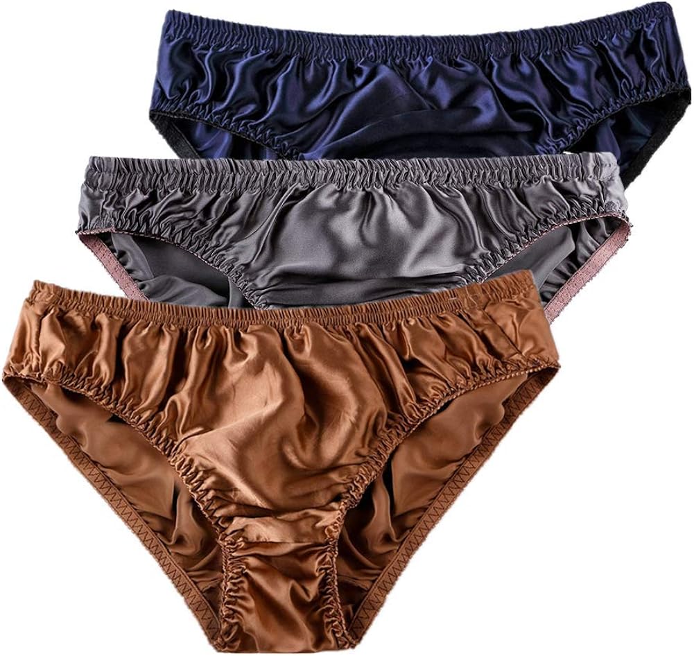 BenU Mens Pure Silk Briefs Pure 